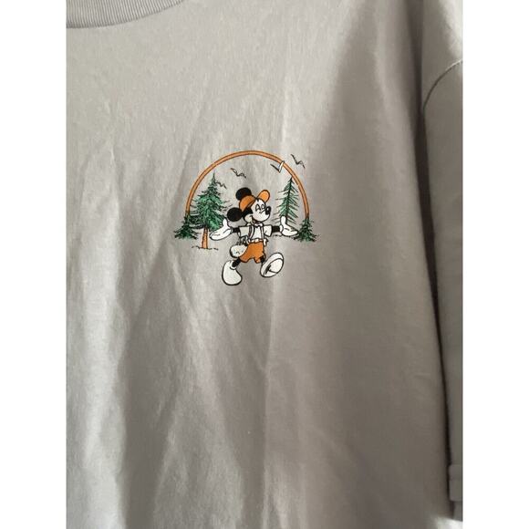 Disney Mickey Mouse Great Outdoors Tee Shirt Men’s Size Large Gray NEW - Picture 3 of 6